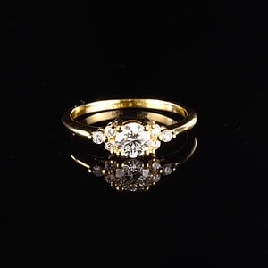 טבעת אירוסין bjer000064 יהלום מרכזי 0.41ct