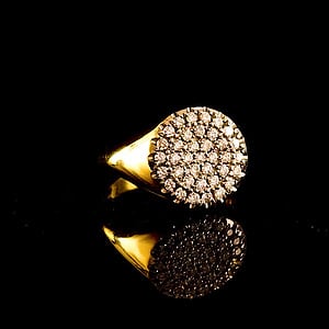 טבעת חותם יהלומים - bjwdr000120