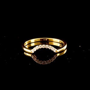 טבעת פס יהלומים - bjwdr000156