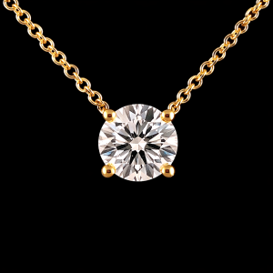 שרשרת יהלום מעבדה מרחף 1.00 קראט bjdlp00002 - תעודת IGL