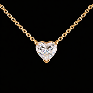 שרשרת יהלום לב מעבדה מרחף 1.00 קראט bjdlp0006