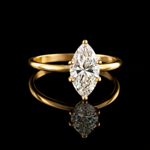 טבעת אירוסין יהלום מעבדה 1.50 קראט  bjdlp0060 - תעודת IGI