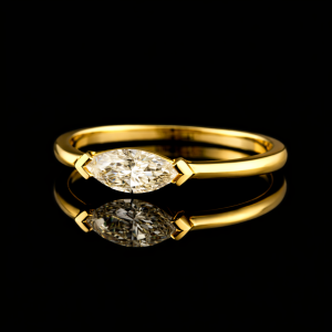 טבעת יהלום 0.50 נקודות מעבדה - bjdlp0097