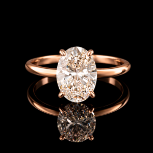 טבעת אירוסין יהלום מעבדה 2.00 קראט bjdlp00129 - תעודת IGI