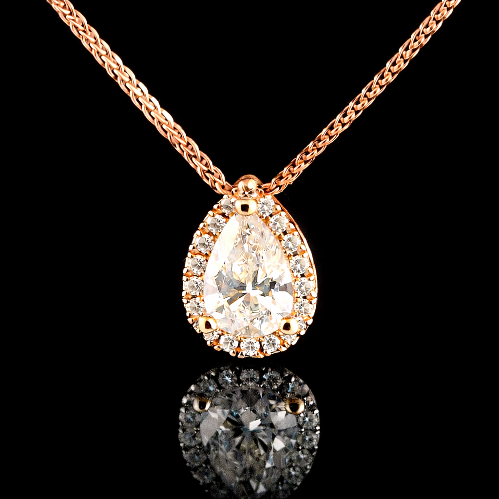 שרשרת יהלום טיפה מעבדה 1.50 קראט - bjwdr00123