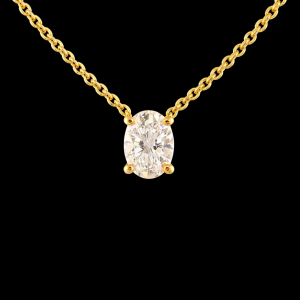 שרשרת יהלום מעבדה אובל 0.50 נקודות bjdlp00152