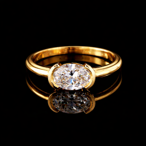 טבעת יהלום מעבדה 1.00 קראט  bjdlp00159