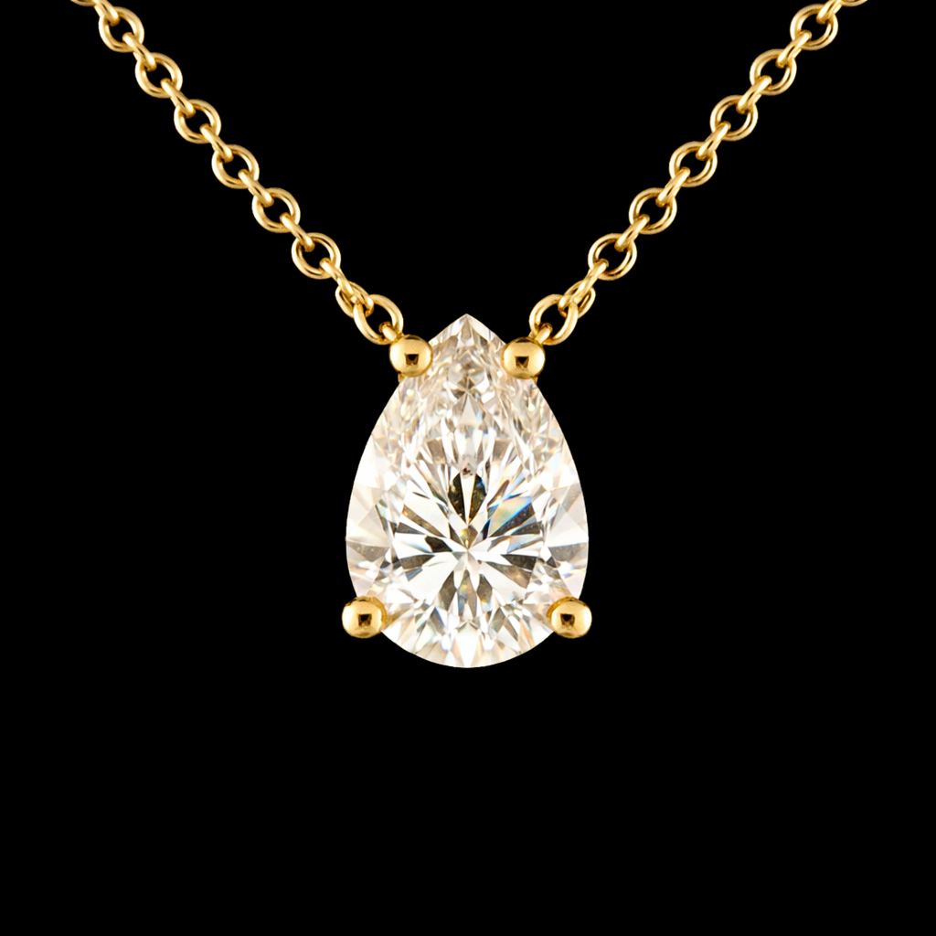 שרשרת יהלום מעבדה טיפה 1.50 קראט - bjwdr00100