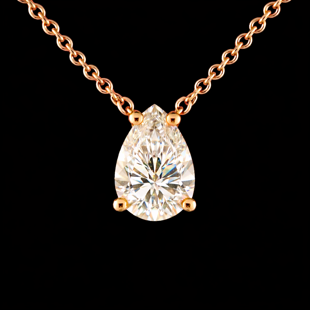 שרשרת יהלום מעבדה טיפה 1.50 קראט - bjwdr00100