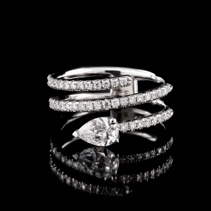 טבעת ספירלה יהלומי מעבדה - bjdlp00183