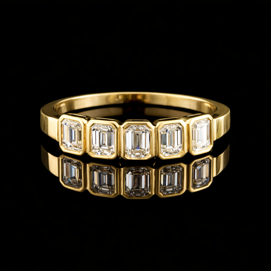 טבעת פס יהלומים - bjwdr000295