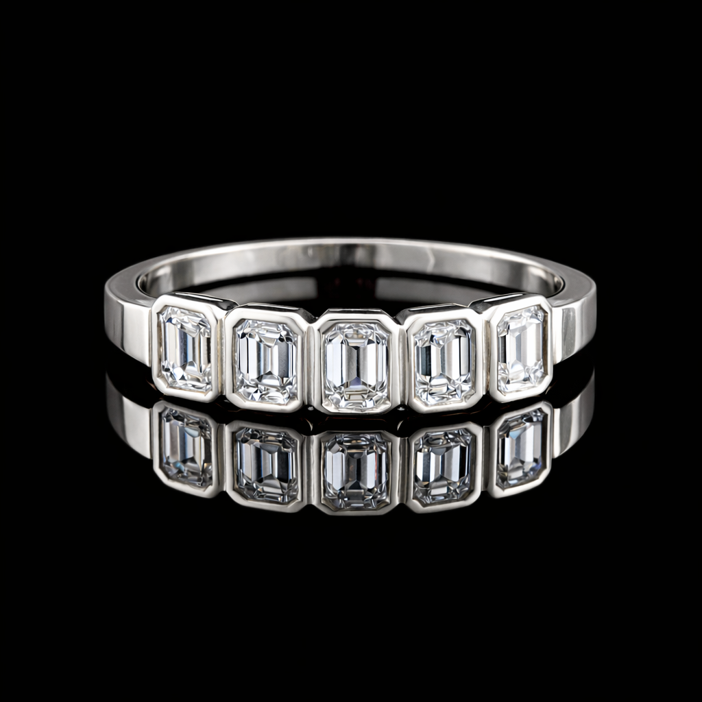 טבעת פס יהלומים - bjwdr000295