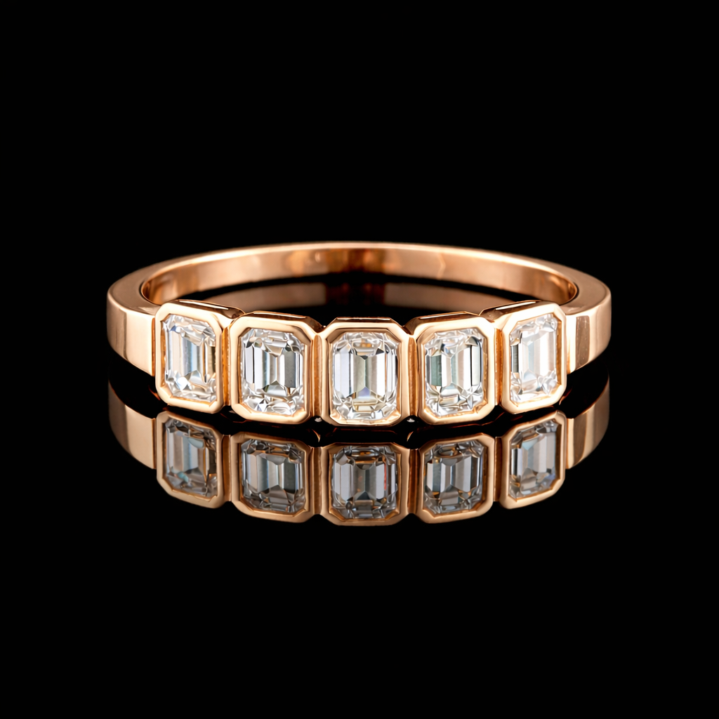 טבעת פס יהלומים - bjwdr000295