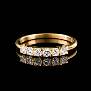 טבעת פס יהלומי מעבדה - bjwdr000206