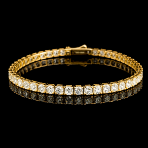 צמיד טניס 5.20 קראט יהלומי מעבדה bjdlp00311  - תעודת IGL