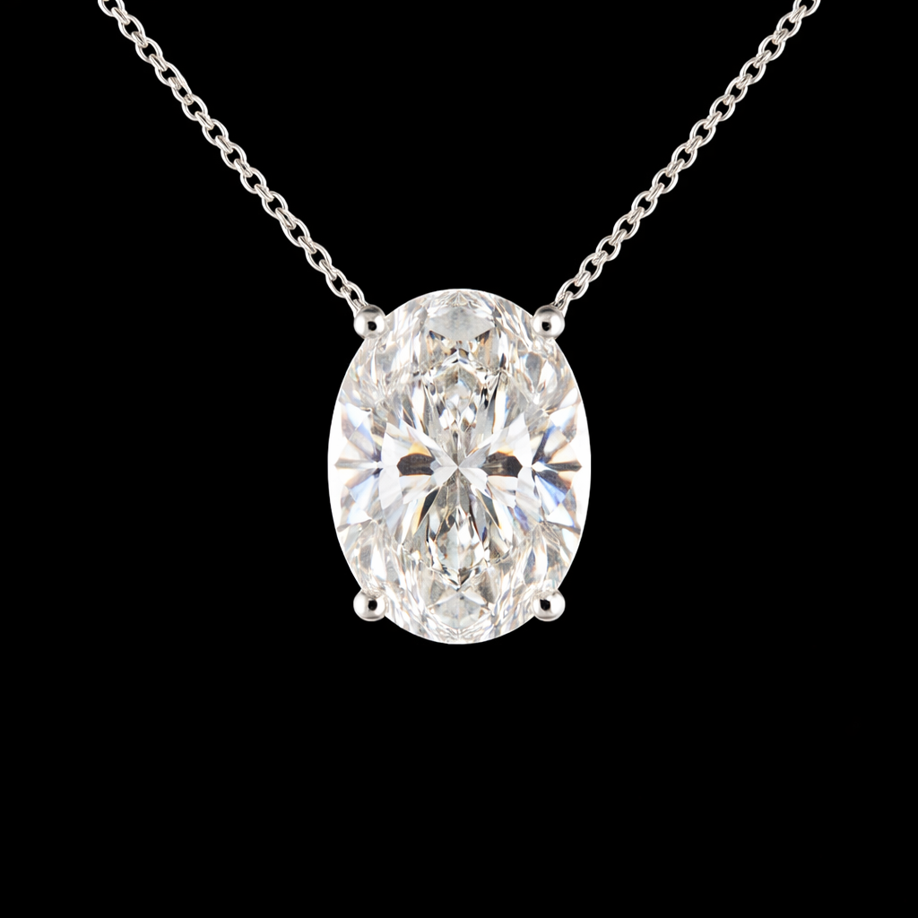 שרשרת יהלום אובל מעבדה 3.00 קראט bjdlp00208