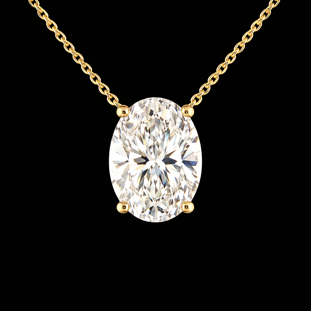 שרשרת יהלום אובל מעבדה 3.00 קראט bjdlp00208