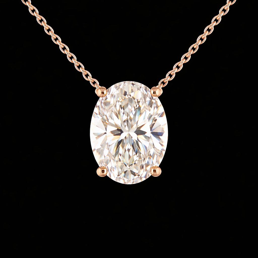 שרשרת יהלום אובל מעבדה 3.00 קראט bjdlp00208