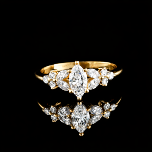 טבעת יהלומי מעבדה - bjwdr000222