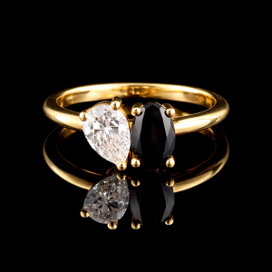 טבעת יהלום מעבדה יהלום שחור- bjwdr000239