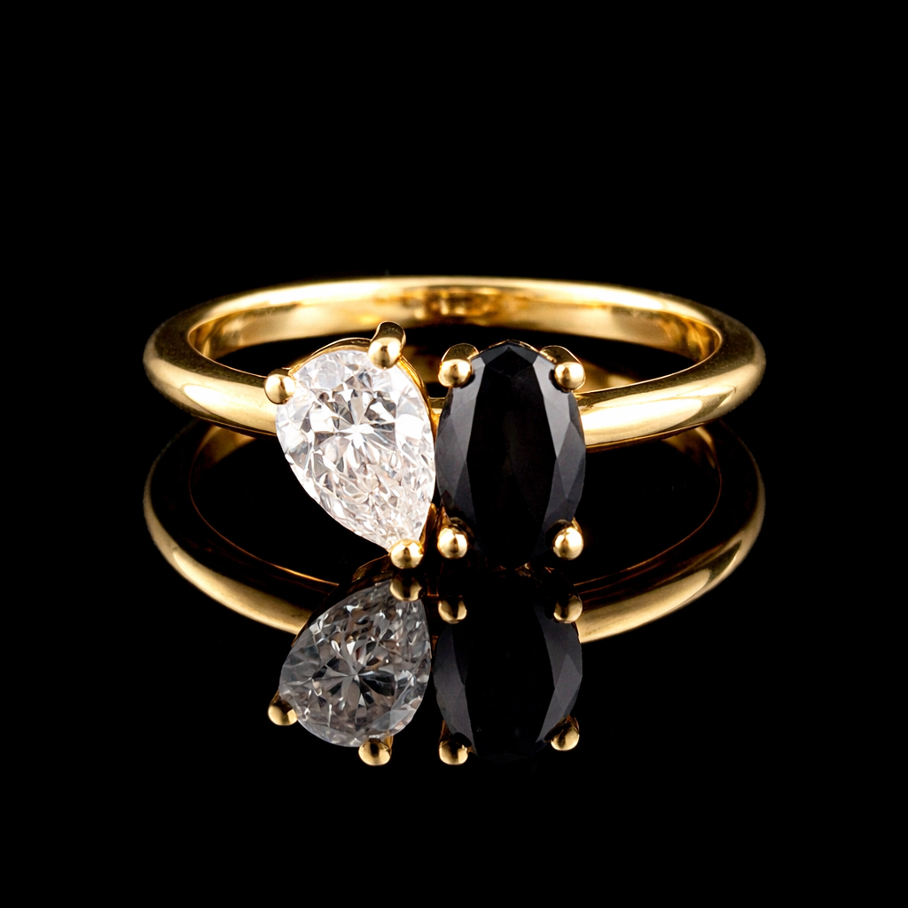 טבעת יהלום מעבדה יהלום שחור- bjwdr000239