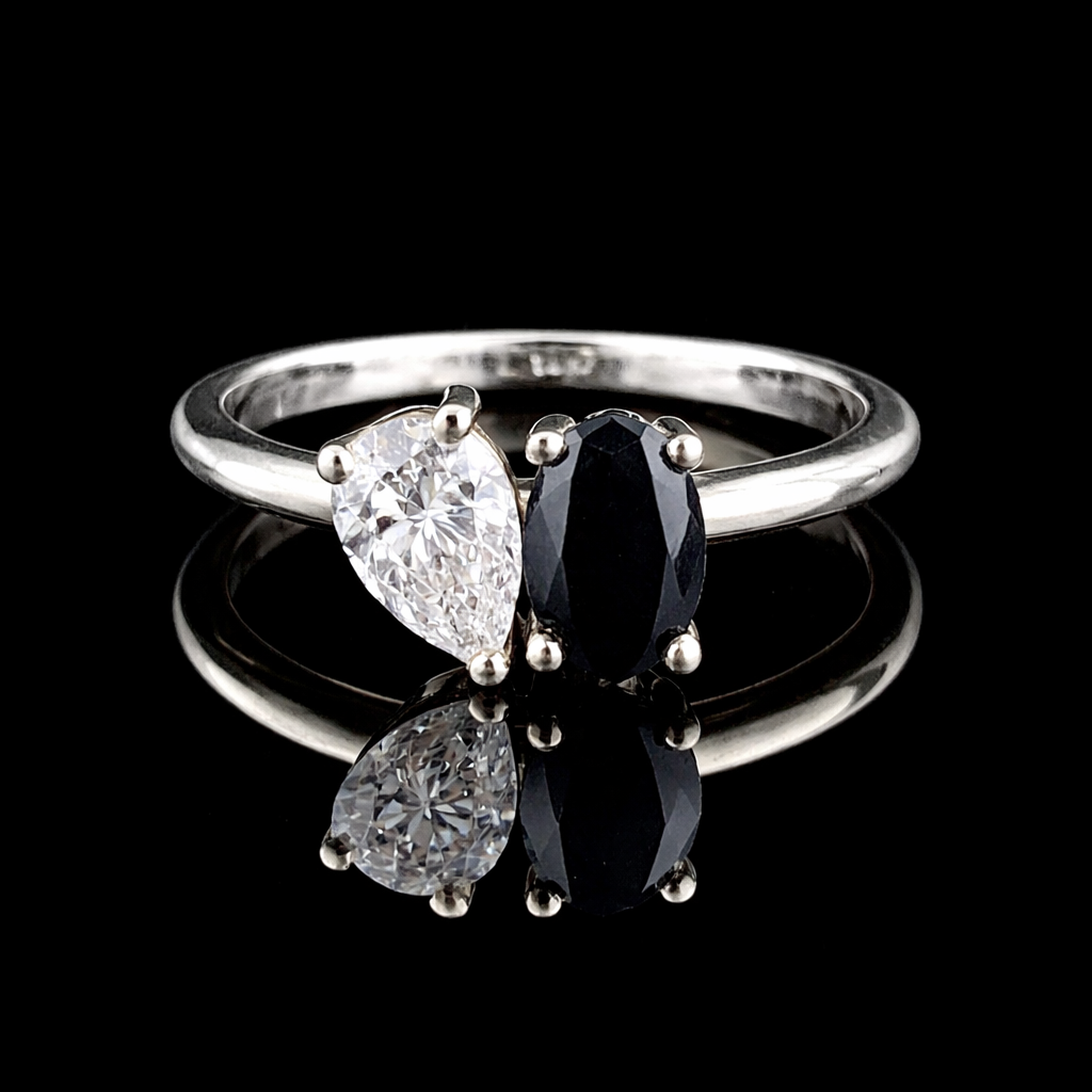 טבעת יהלום מעבדה יהלום שחור- bjwdr000239