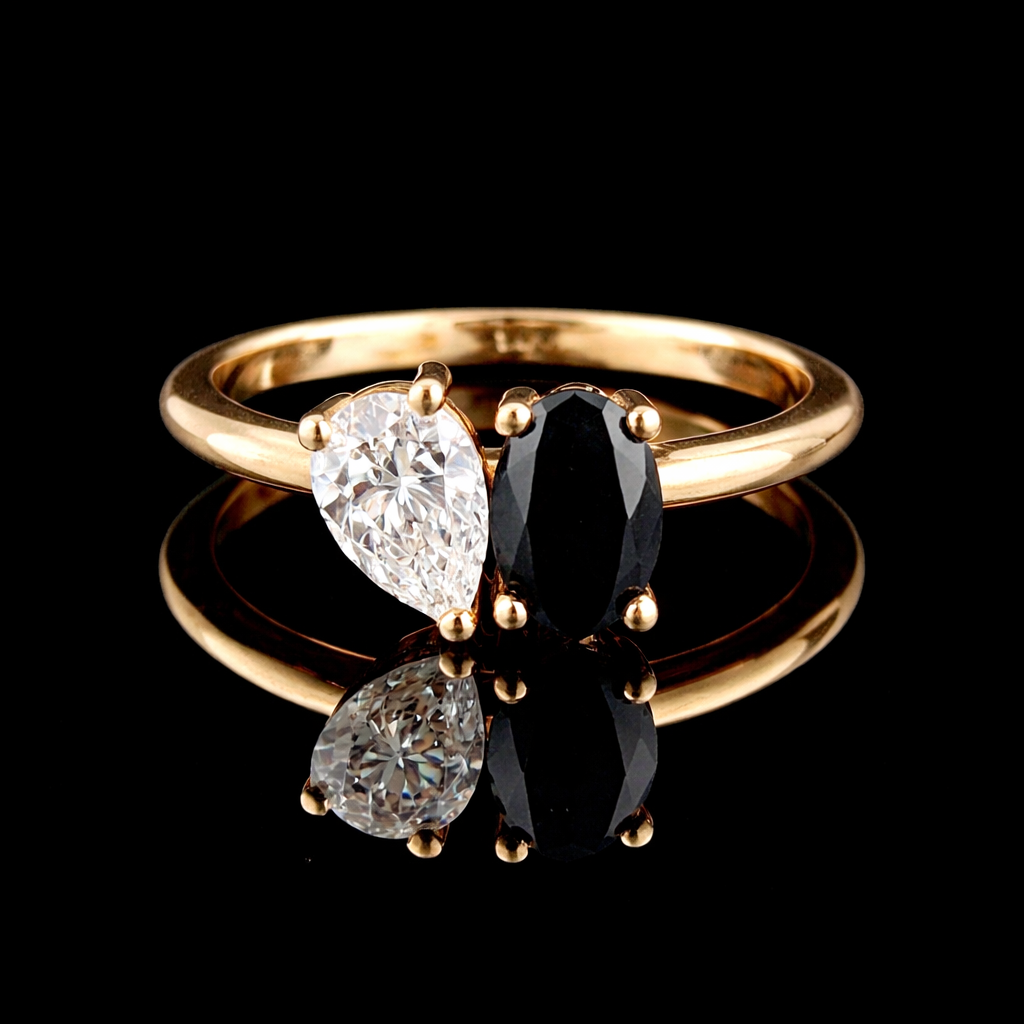 טבעת יהלום מעבדה יהלום שחור- bjwdr000239