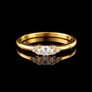 טבעת יהלומי מעבדה - bjwdr000228