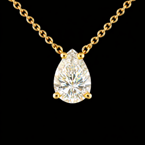 שרשרת יהלום טיפה מעבדה 3.00 קראט bjdlp00255 - תעודת IGI