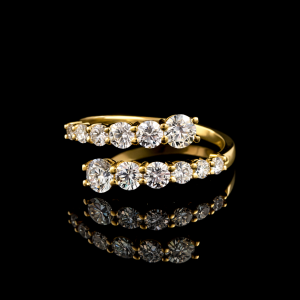 טבעת יהלומי מעבדה - bjwdr000256