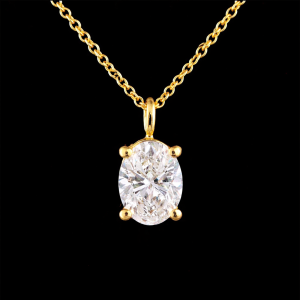 שרשרת יהלום מעבדה אובל 1.00 קראט - bjwdr00248