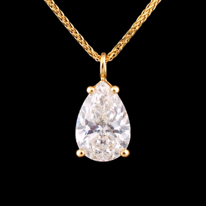 שרשרת יהלום מעבדה טיפה 2.00 קראט - bjwdr00245