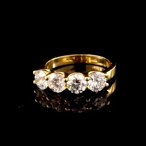 טבעת פס יהלומי מעבדה 2.00 קראט - bjwdr000260