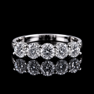 טבעת פס יהלומי מעבדה 1.50 קראט - bjwdr000261