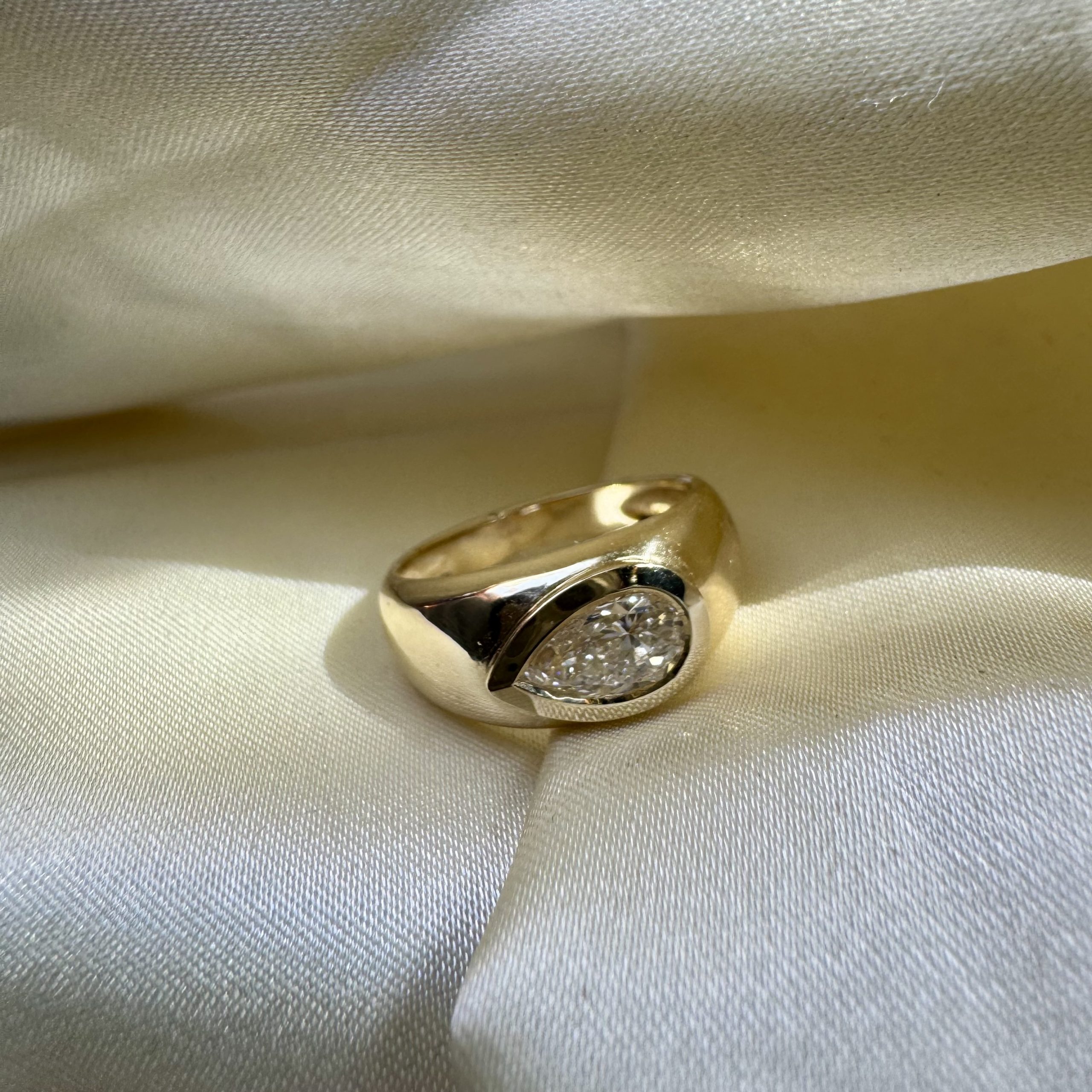 טבעת 1.00 קראט יהלום מעבדה - bjwdr000267