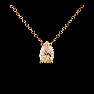 שרשרת יהלום טיפה מעבדה מרחף 0.50 נקודות bjdlp00291