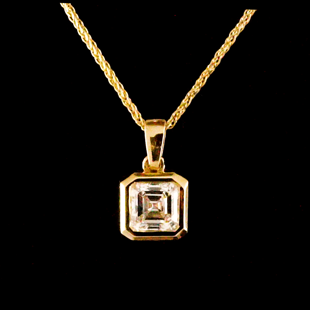 שרשרת 1 קראט יהלום מעבדה bjdlp00301