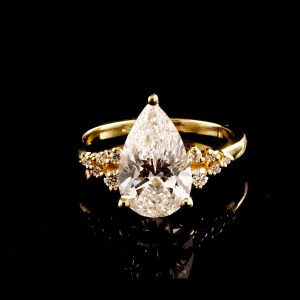 טבעת 3 קראט יהלום מעבדה - bjwdr000305