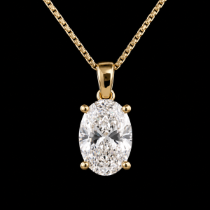 שרשרת יהלום אובל מעבדה 2.00 קראט bjdlp00292