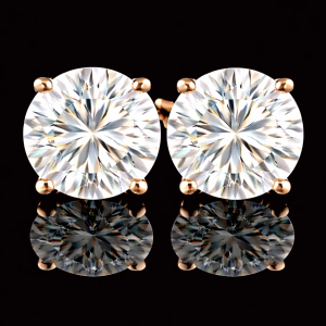 עגילי סולייטר 4.00 קראט יהלומי מעבדה bjdlp00137 - תעודת IGL