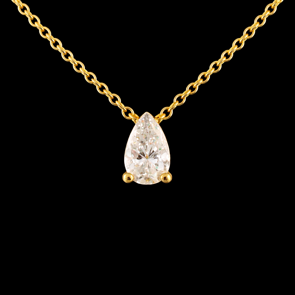 שרשרת יהלום טיפה מעבדה מרחף 0.50 נקודות bjdlp00291