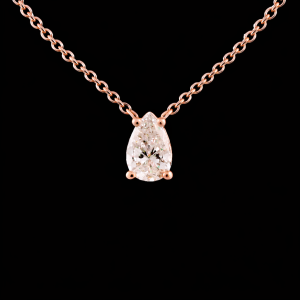 שרשרת יהלום טיפה מעבדה מרחף 0.50 נקודות bjdlp00291