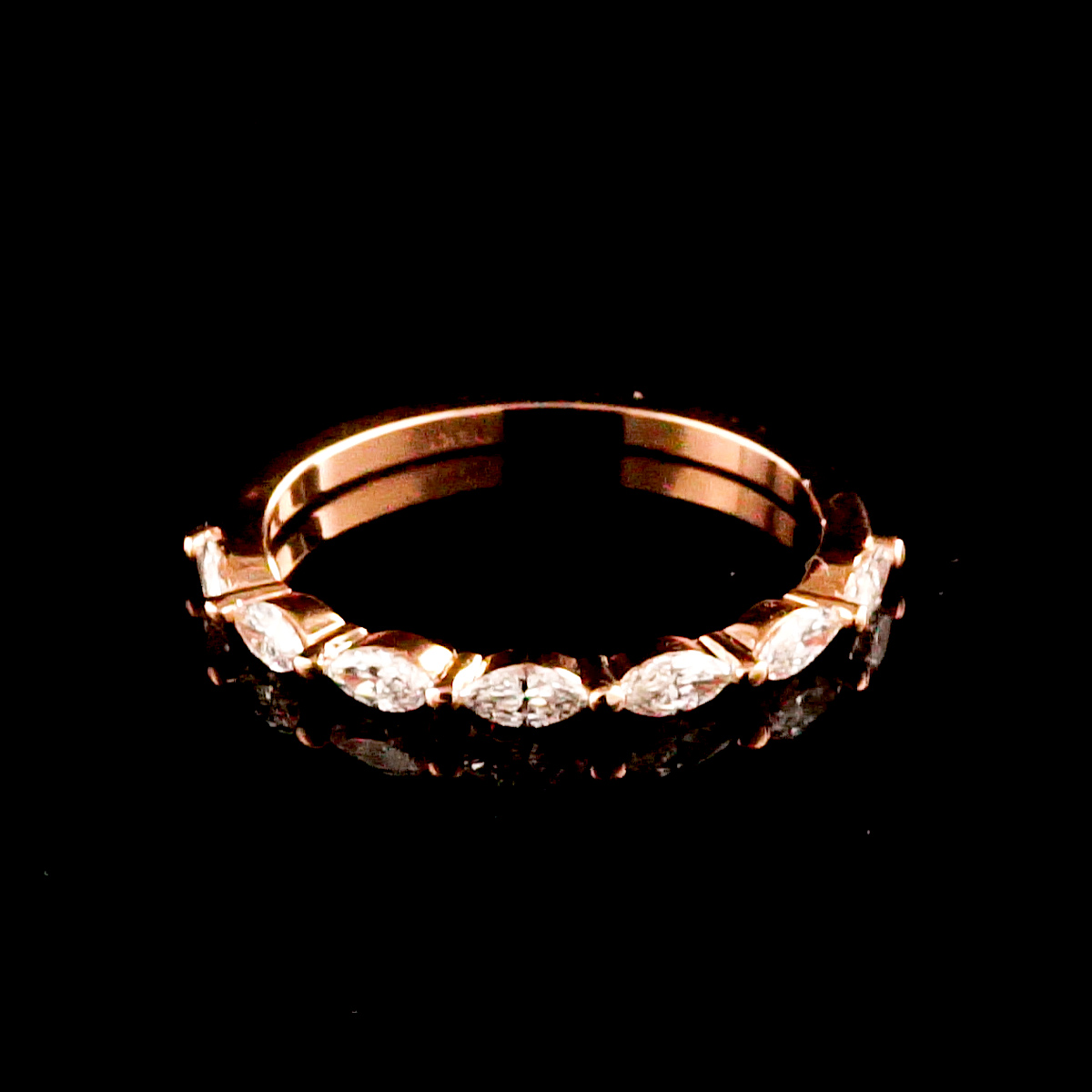 טבעת פס יהלומי מעבדה bjwdr000324