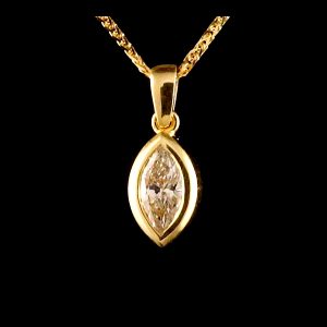 שרשרת יהלום מעבדה מרקיזה 0.50 נקודות - bjwdr00308