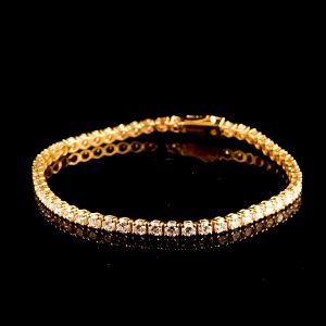 צמיד טניס 5.30 קראט יהלומי מעבדה bjdlp00310 - תעודת IGL