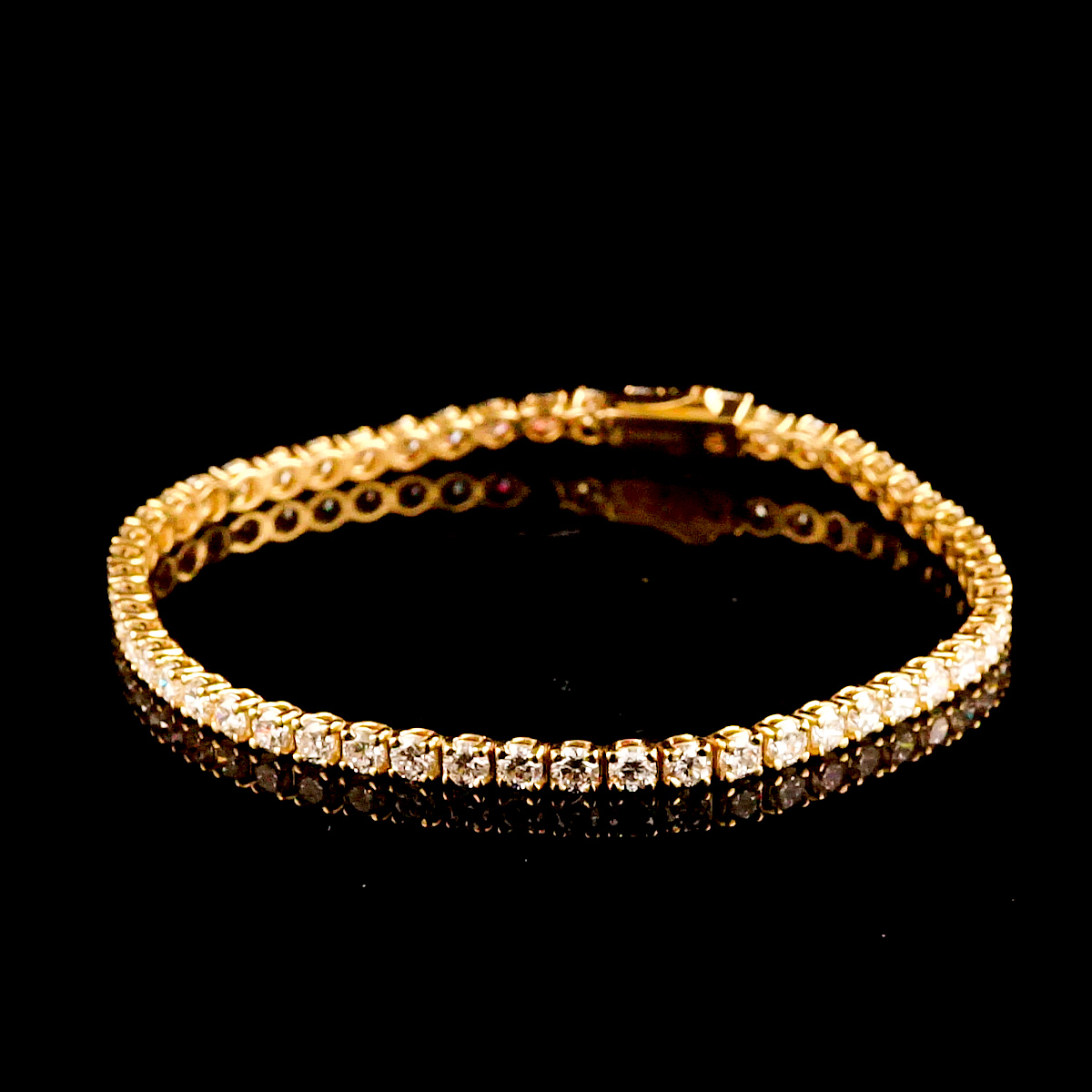 צמיד טניס 5.30 קראט יהלומי מעבדה bjdlp00310 - תעודת IGL