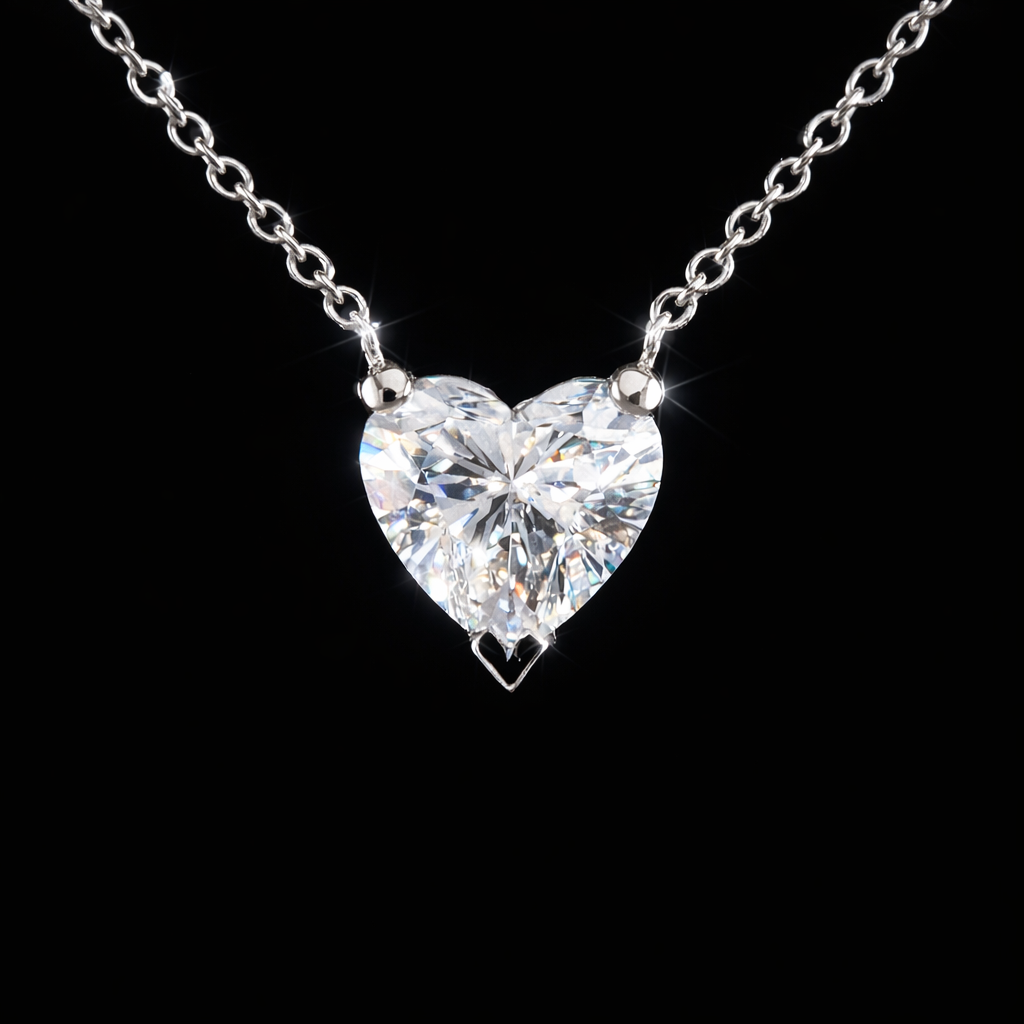 שרשרת לב יהלום מעבדה 1.50 קראט bjdlp00332