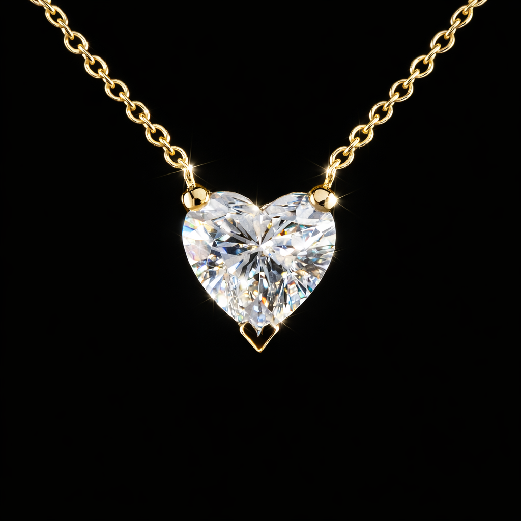 שרשרת לב יהלום מעבדה 1.50 קראט bjdlp00332