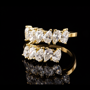 טבעת יהלומי מעבדה - bjwdr000318