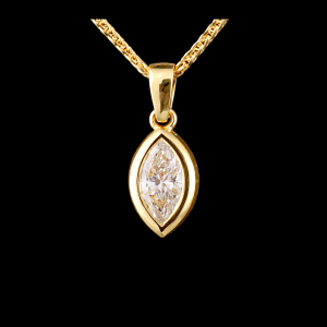 שרשרת יהלום מעבדה מרקיזה 0.50 נקודות - bjwdr00308